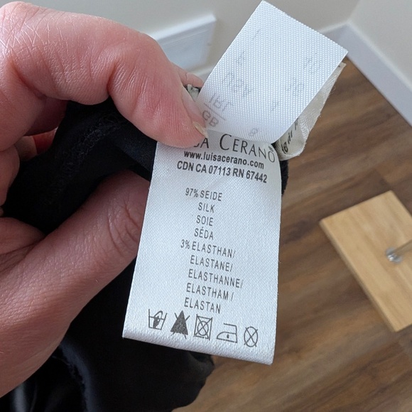 Luisa Cerano Silk Camisole Lace Sleeveless Trim Lightweight Loose Lingerie - Picture 4 of 8